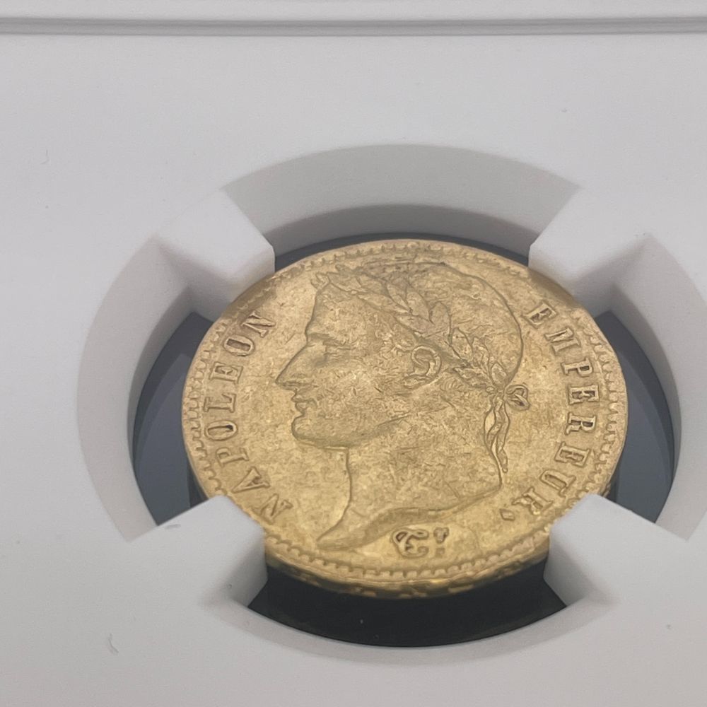 フランス 20フラン金貨 1813年A 美品+ ナポレオン1世 NGC(AU53