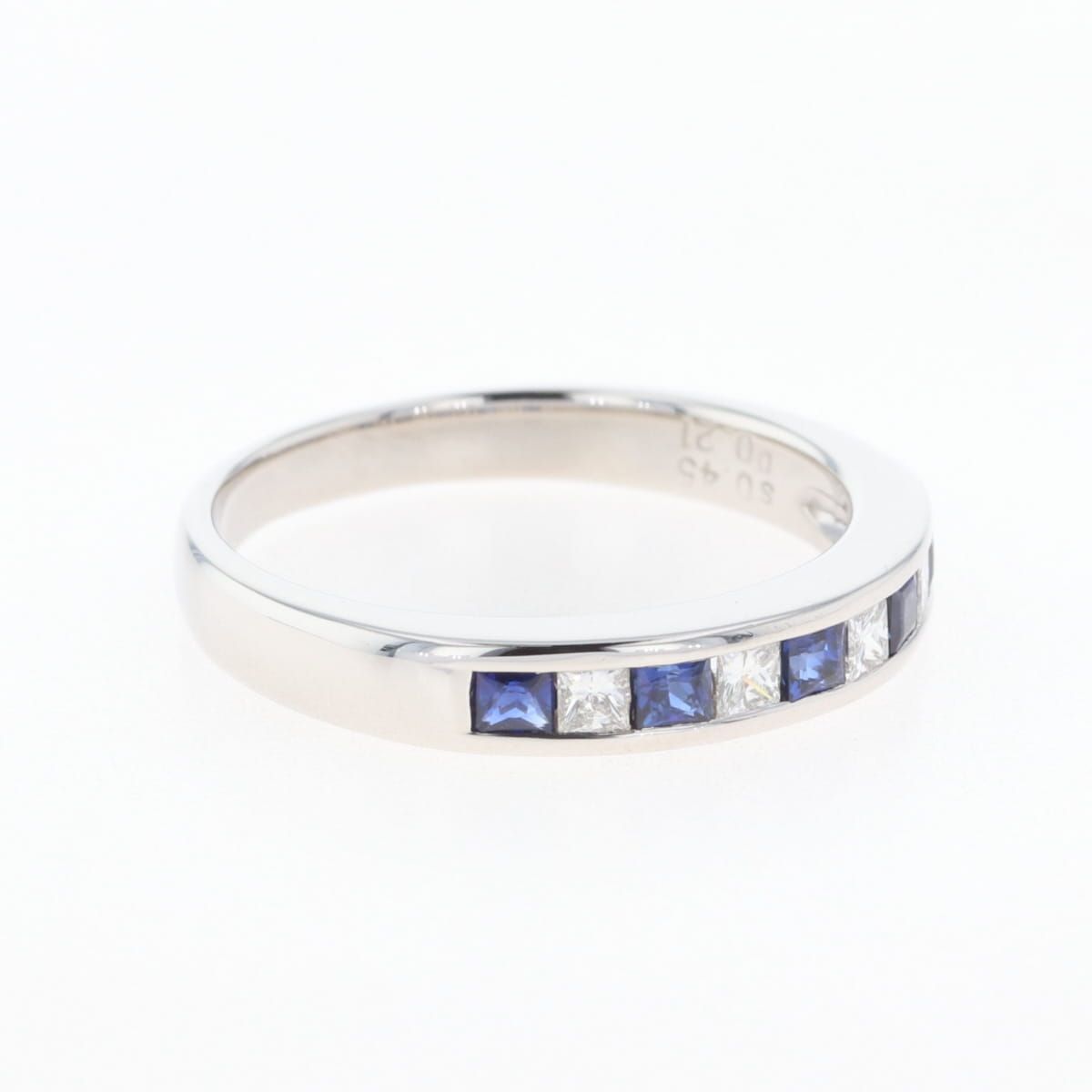 Pt900 ダイヤ付きデザインリング 16号 ダイヤモンド デザインリング 16号 Pt900