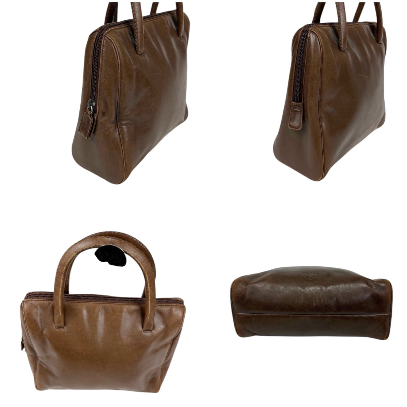 プラダ PRADA トップハンドルバッグ ミニハンドバッグ レザー