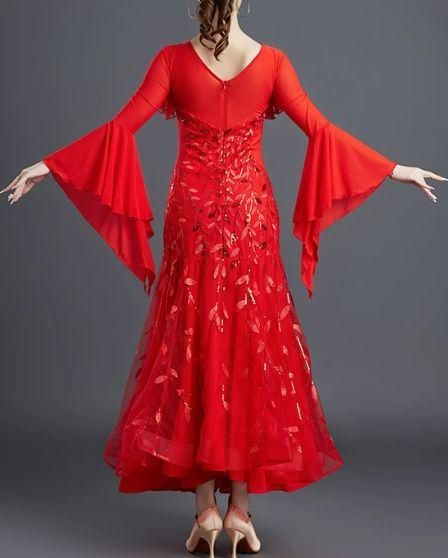 社交ダンスドレス ラテンドレス 刺繍 競技 デモ用 ルンバ オーダー