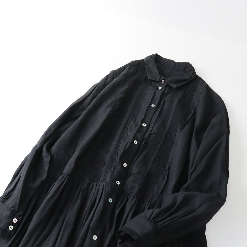 nest Robe ネストローブ レース襟ロングワンピース 生成り