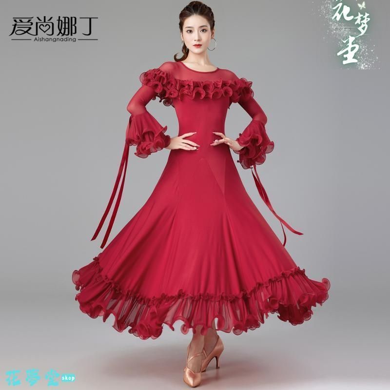 25年 社交ダンス衣装 ダンスドレス ダンスウェア ダンス ドレス フラメンコ 撮影会 舞台 イベント 原野空間-13