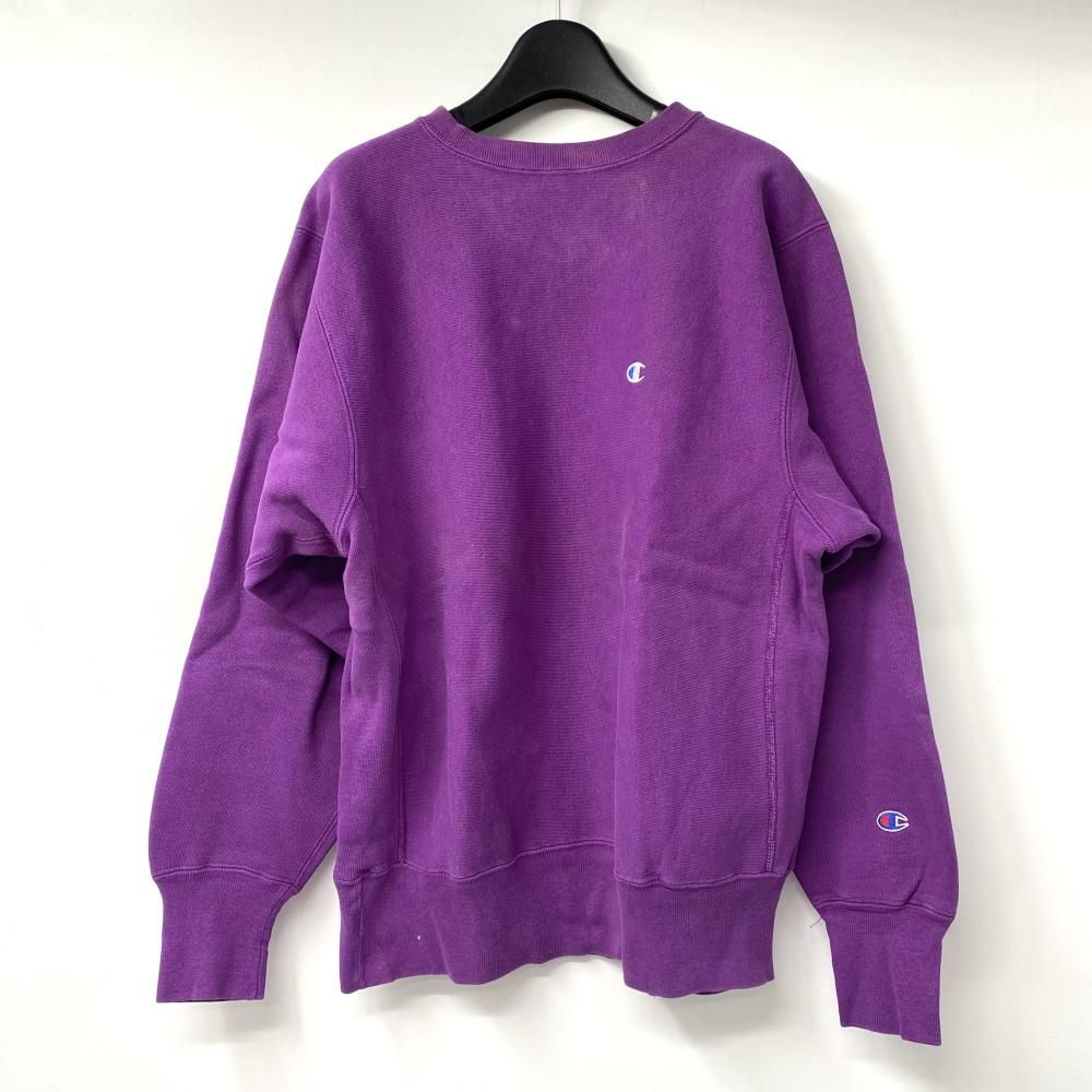 【】90s Champion REVERSE WEAVE スウェット サイズL パープル リバースウィーブ チャンピオン[17]