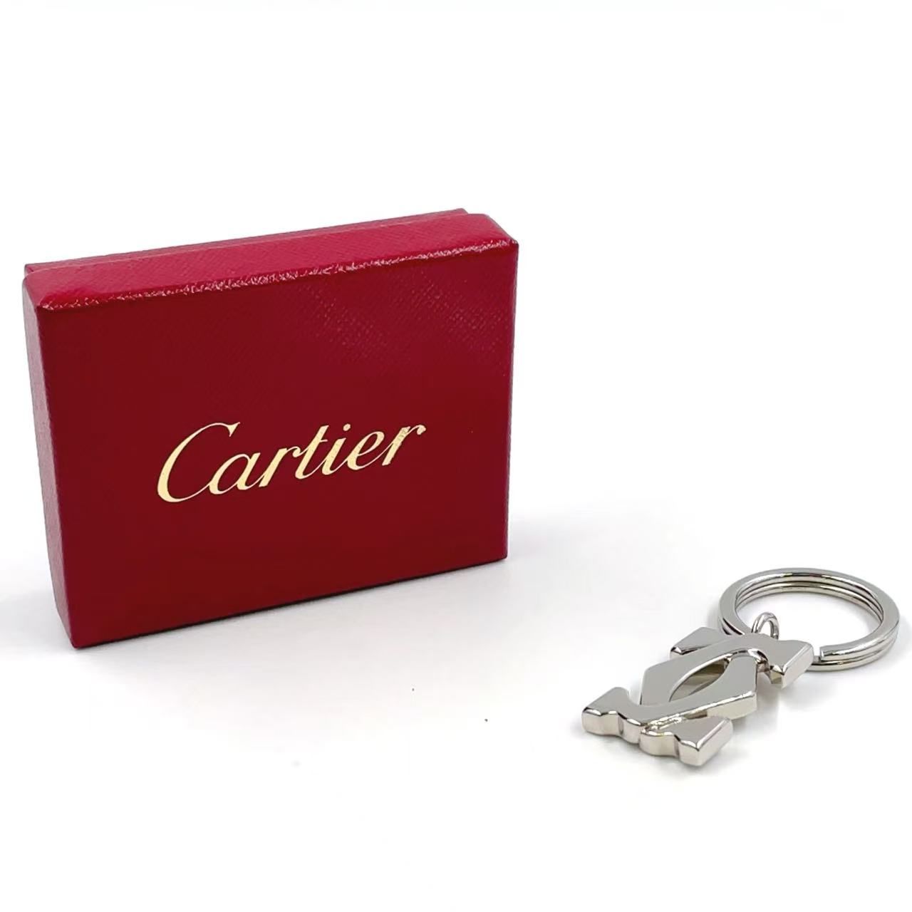 未使用品　Cartier　カルティエ　キーホルダー　キーリング　ペンダント　2C 未使用品 Cartier カルティエ キーホルダー キーリング ペンダント 2C