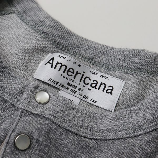 Americana カーディガン AMERICANA アメリカーナ コットン ミニ裏毛 スナップ