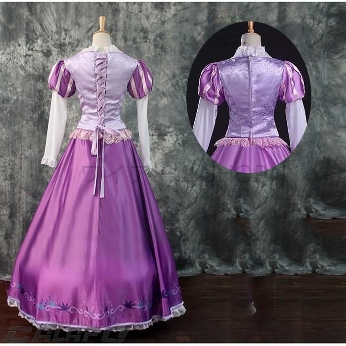 期間限定。 ラプンツェル コスプレ衣装 ドレス ワンピース 仮装 グリム童話 コスチューム ウイッグ追加可 クラシックな