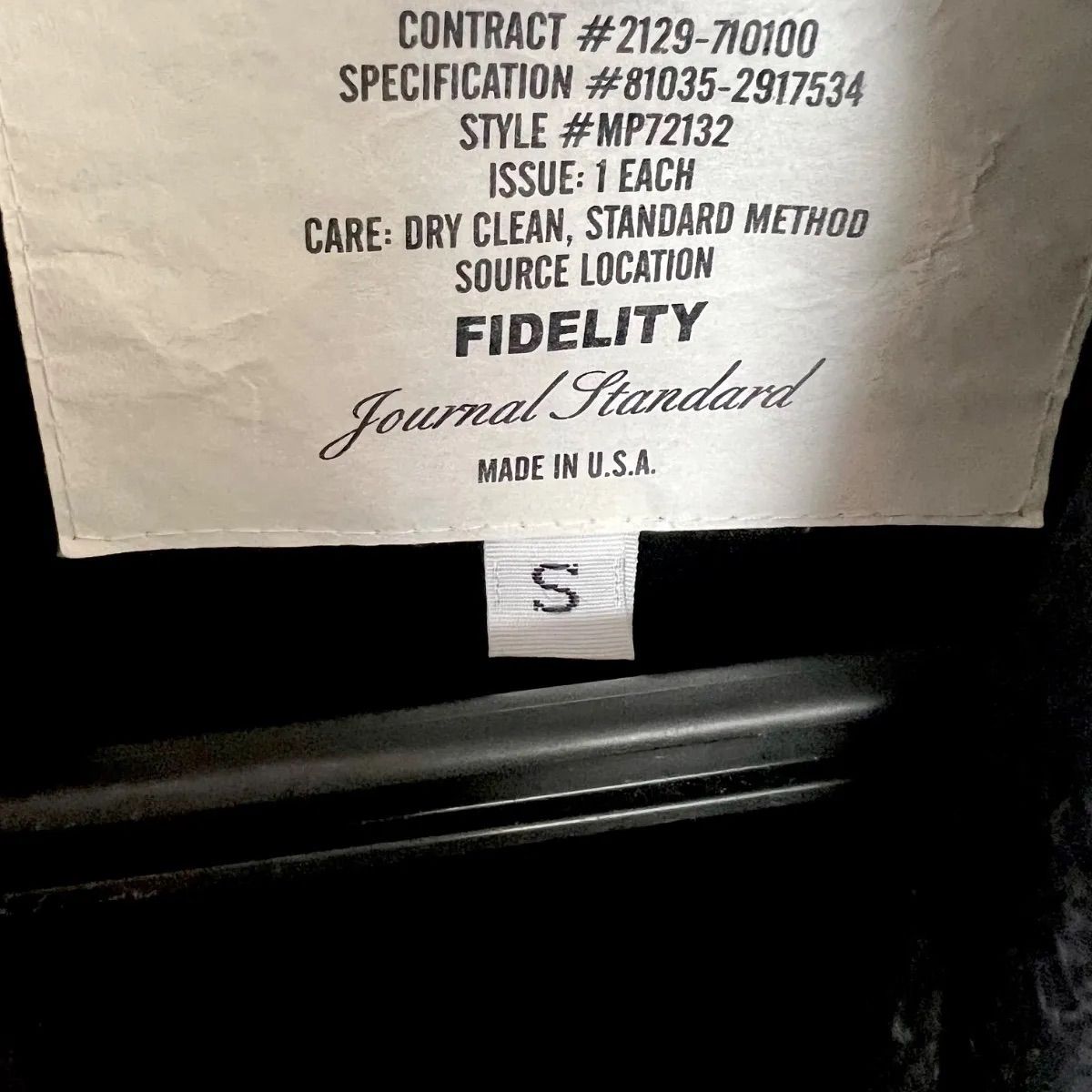 FIDELITY by ジャーナルスタンダード⭐︎アメリカ製メルトンP