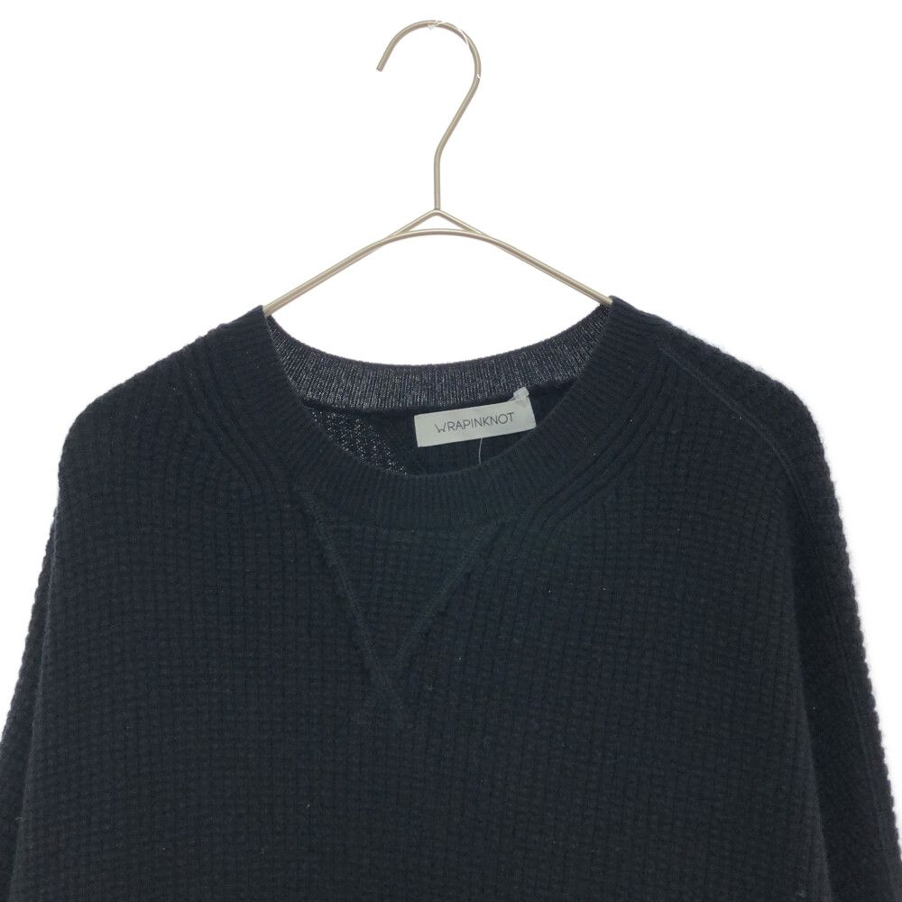 WRAPINKNOT カシミアサーマルクルーネックプルオーバー