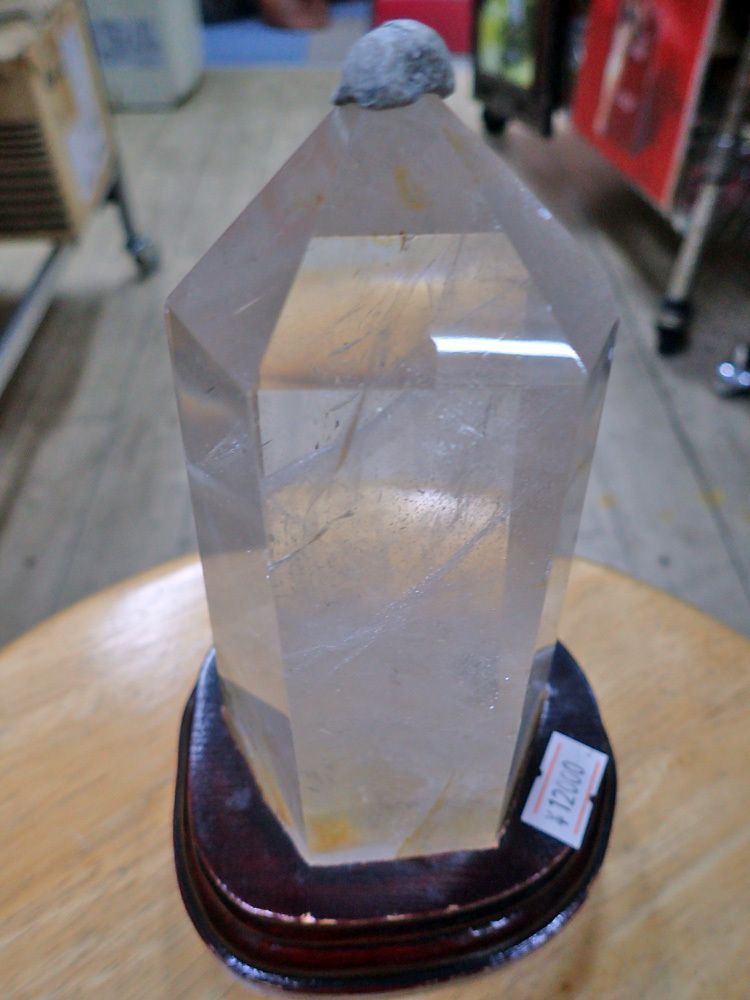 天然石】水晶六角柱、クリスタルの置物 (866g) - メルカリ