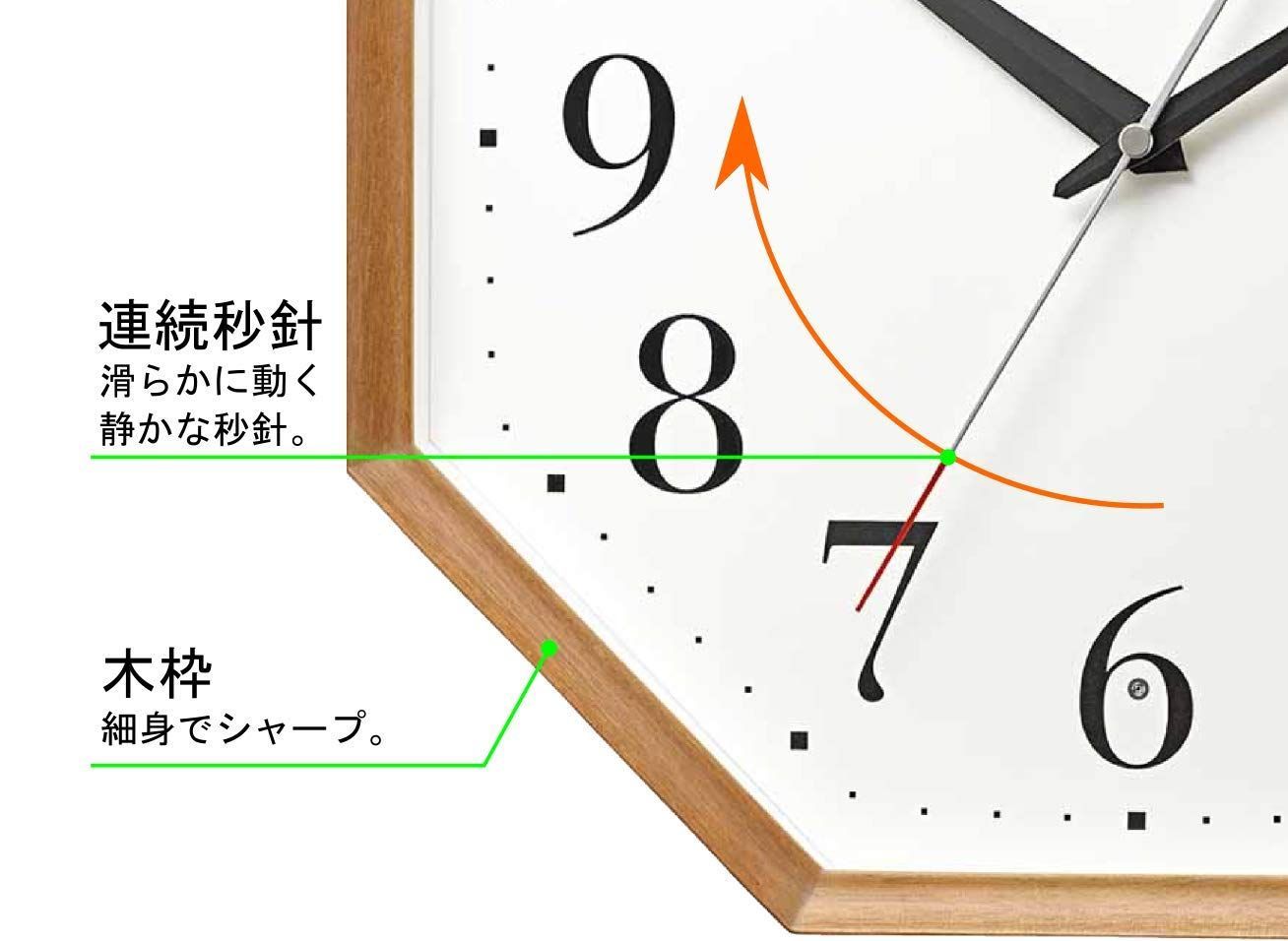 在庫セール】リズム(RHYTHM) シチズン 掛け時計 電波時計 アナログ