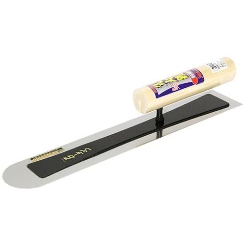 アローライン 超細巾 ステン 薄先 丸鏝０．３ 390MM 土間の補修 仕上げ 艶出し 波消し用 鏝 左官 さかん 職人 大工 建築