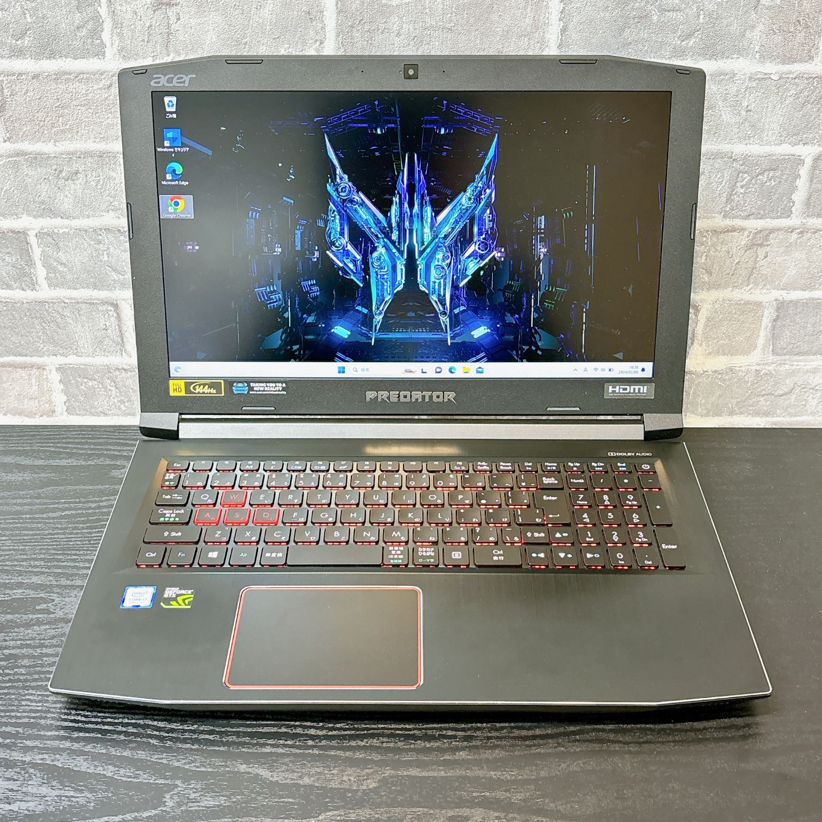 ゲーミングノートpc Acer predator PH315-51-A76H Core i7 8750H 2.2 