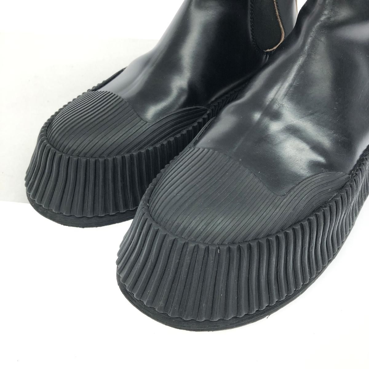 JIL SANDER ブラック サイドゴアブーツ37 JIL SANDER ジルサンダー サイドゴア ブーツ ブラック メンズ