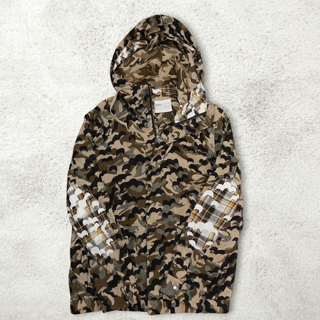 極美品【ノゾミイシグロ】迷彩 マウンテンパーカー M ジップ 極美品【ノゾミイシグロ】迷彩 マウンテンパーカー M ジップ