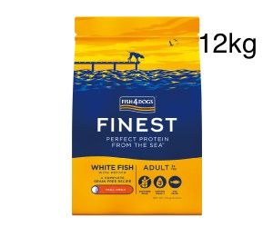 Fish4Dogs Finest ドライフード 12kg ホワイトフィッシュ フィッシュ4ドッグス