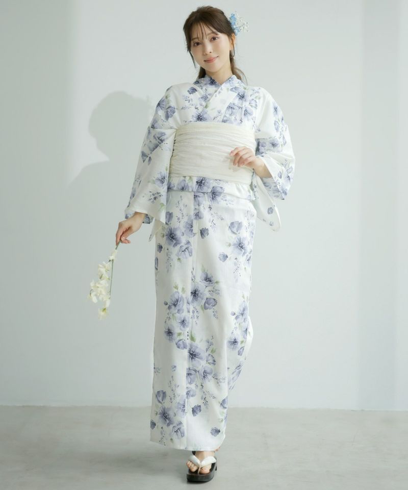 水彩の雪月花(涼)】Dita ディータ 浴衣 5点セット レディース 2025