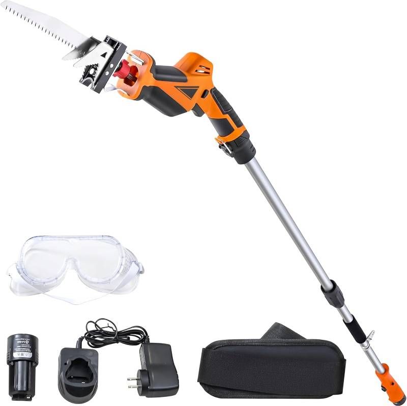 高枝切り 10.8V 充電式 ガーデンポールソー LPS-1025 山善 YAMAZEN