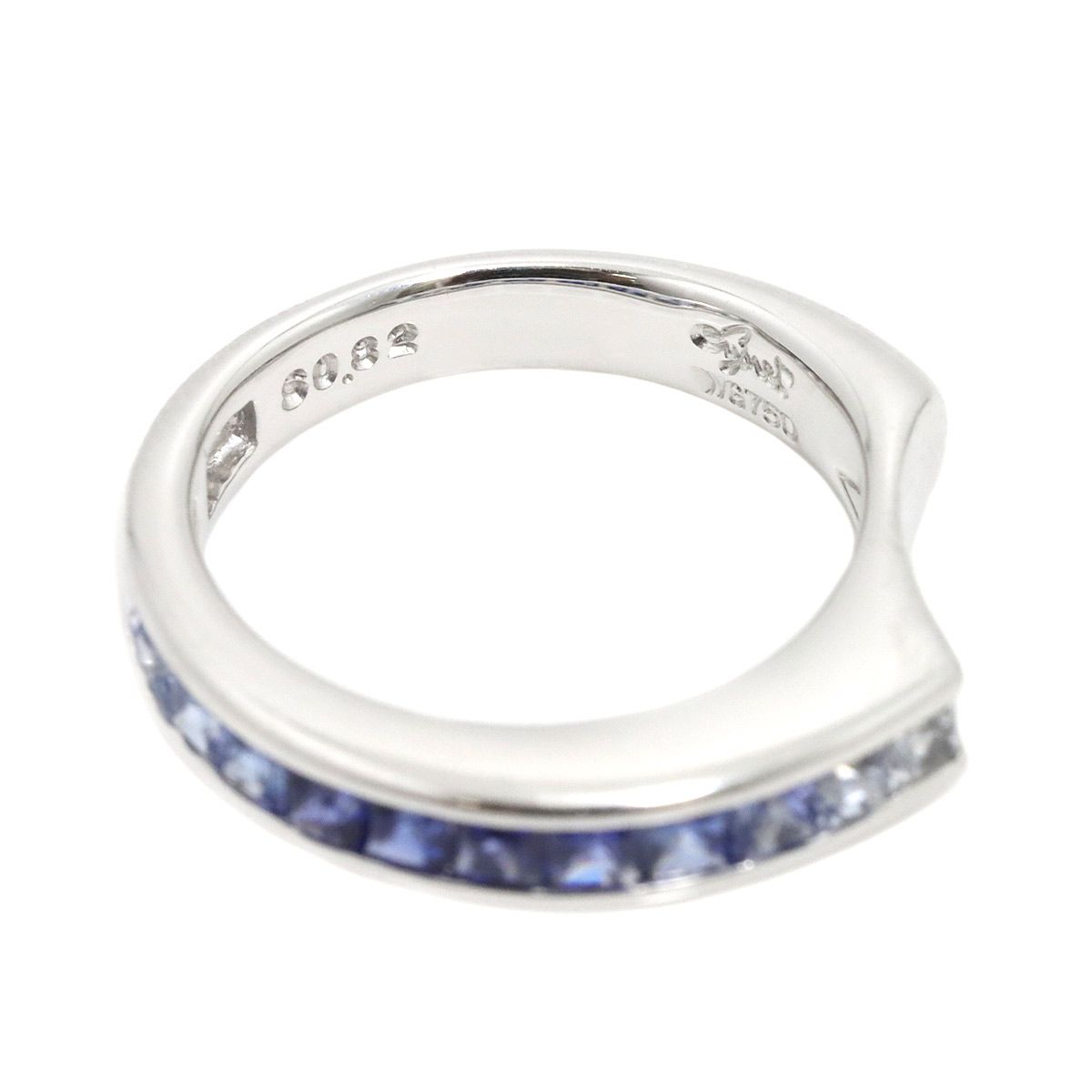 ジュネ Jeunet 6号 リング サファイヤ 0.82ct K18 WG ホワイトゴールド  