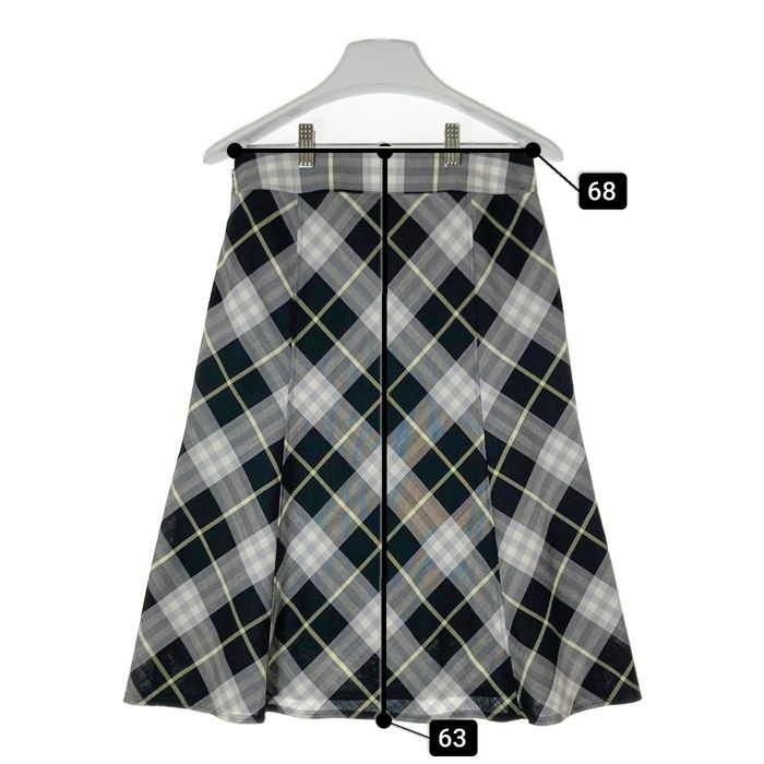 ☆BURBERRY LONDON バーバリーロンドン ウール スカート グレー