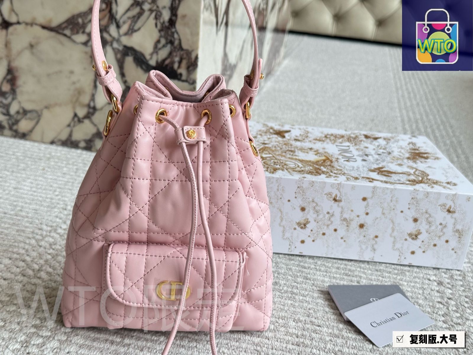 今日特価】DIOR CARO カロ バケツバッグ スモール （サイズ