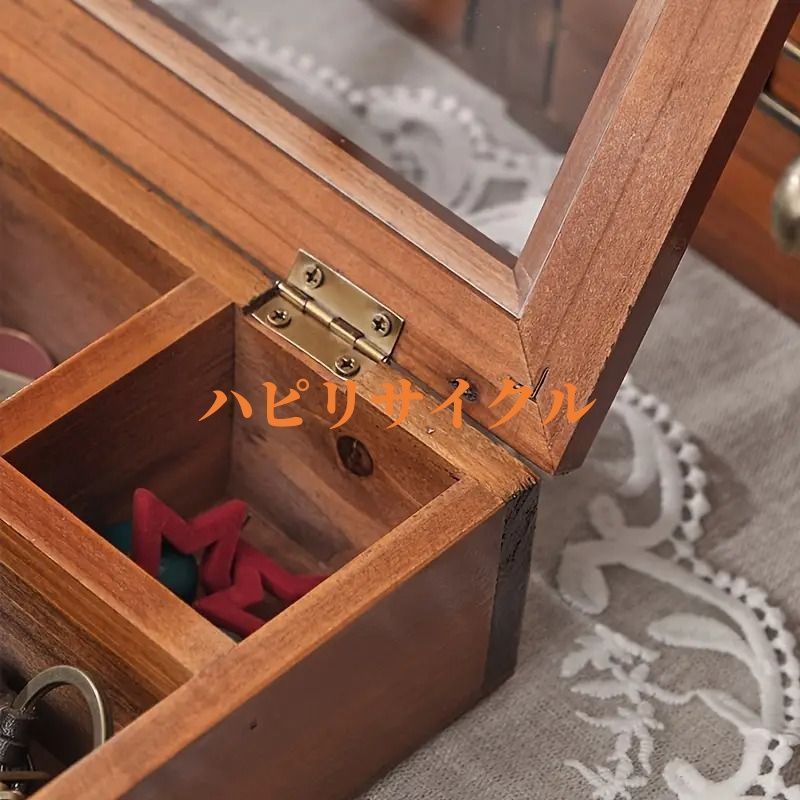 新品・未使用 アクセサリーケース 木製 ジュエス 収納ボックス
