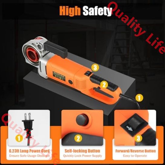 電動パイプねじ切りキット ねじ切り機