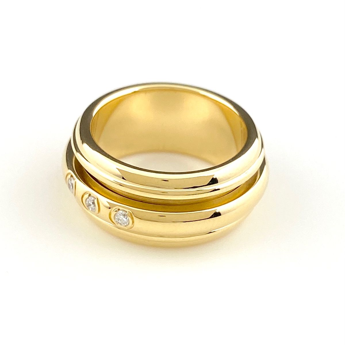 ピアジェ PIAGET メレダイヤ デザインリング YG イエローゴールド 指輪  