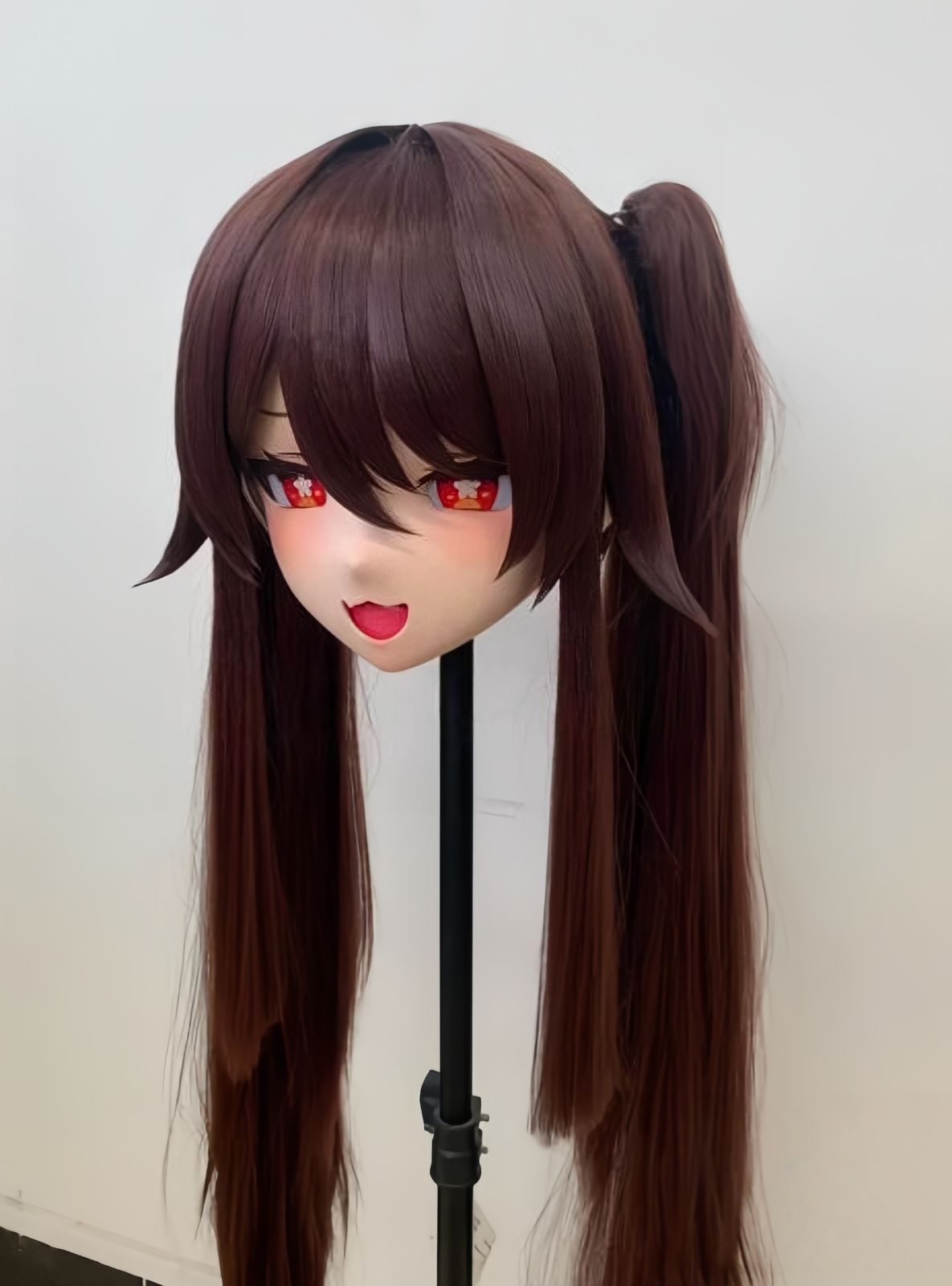 全頭マスク ロック付き NO.1140 フルマスク ロリータ人形 コスプレ 全頭面 変身 仮装 着ぐるみ 二次元 コスチューム