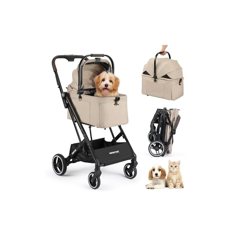BEBEROAD PETS X2 ペットカート 猫 カート小型犬 バギー 折りたたみ 4