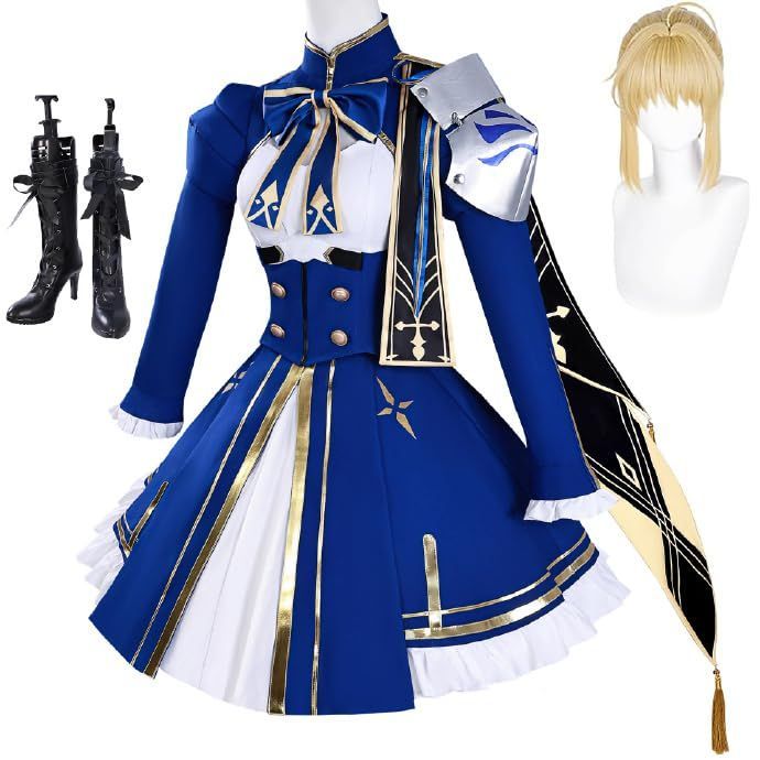 五次元 高品質 崩壊 スターレイル セイバー コスプレ衣装 ウイッグ付き 靴付き コスチューム cosplay クリスマス イベント ハ BJ0919ML04