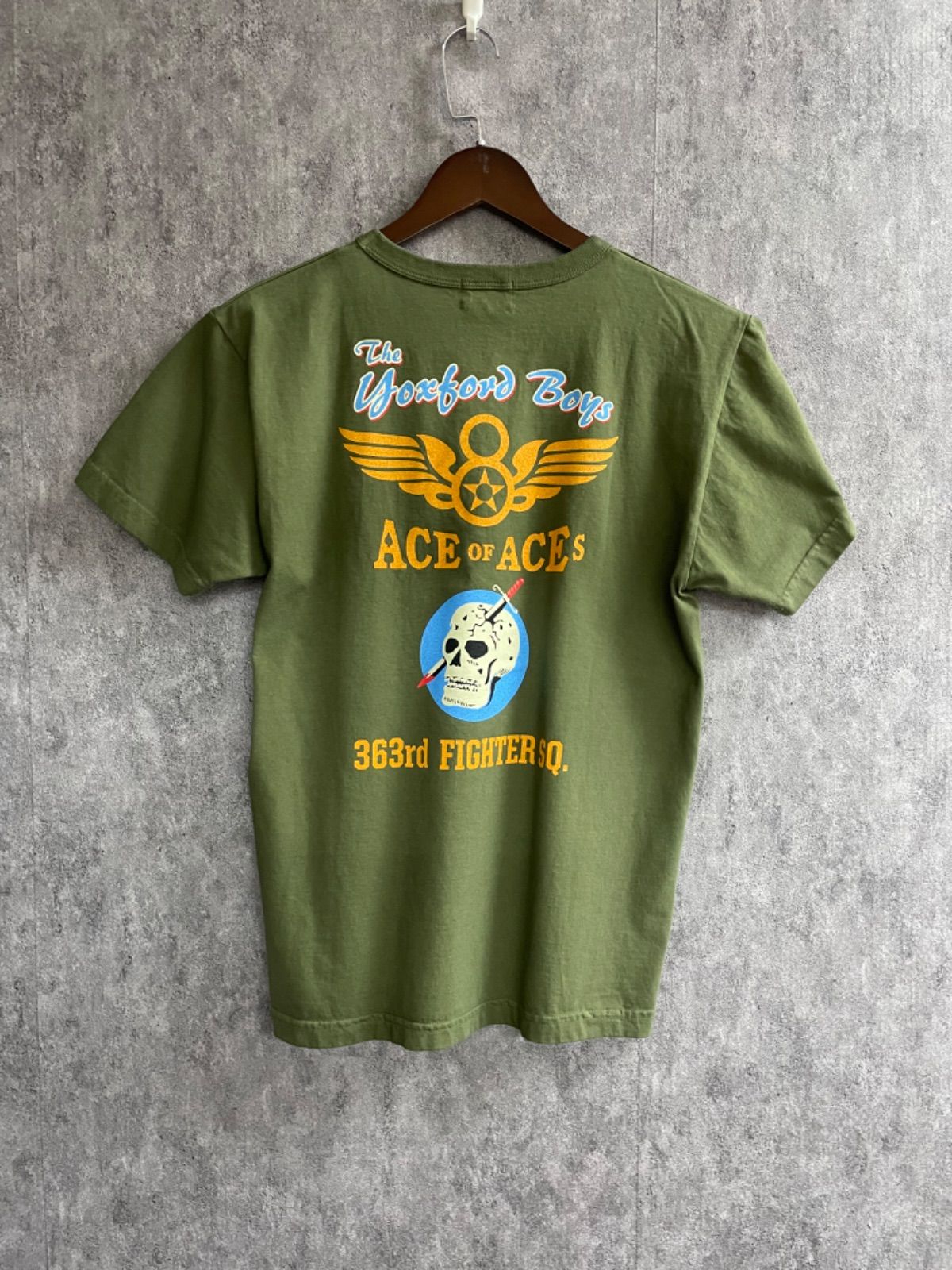 バズリクソンズ BUZZ RICKSONS BR79347 363rd FIGHTER SQ Tシャツ ミリタリー コットン 半袖 プリント ヴィンテージ アメカジ USA製 東洋