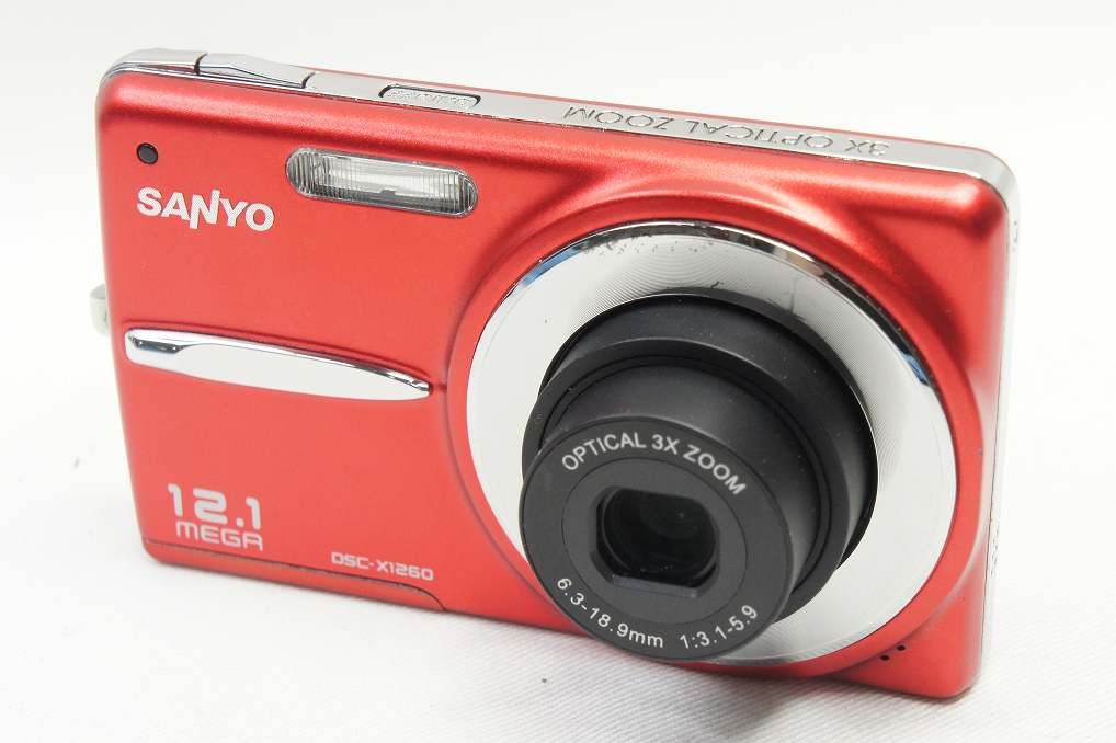 美品　SANYO DSC-X1260 コンパクトデジタルカメラ 概要 デジタルカメラ DSC-X1260(R) | デジタルカメラ（三洋） | Panasonic