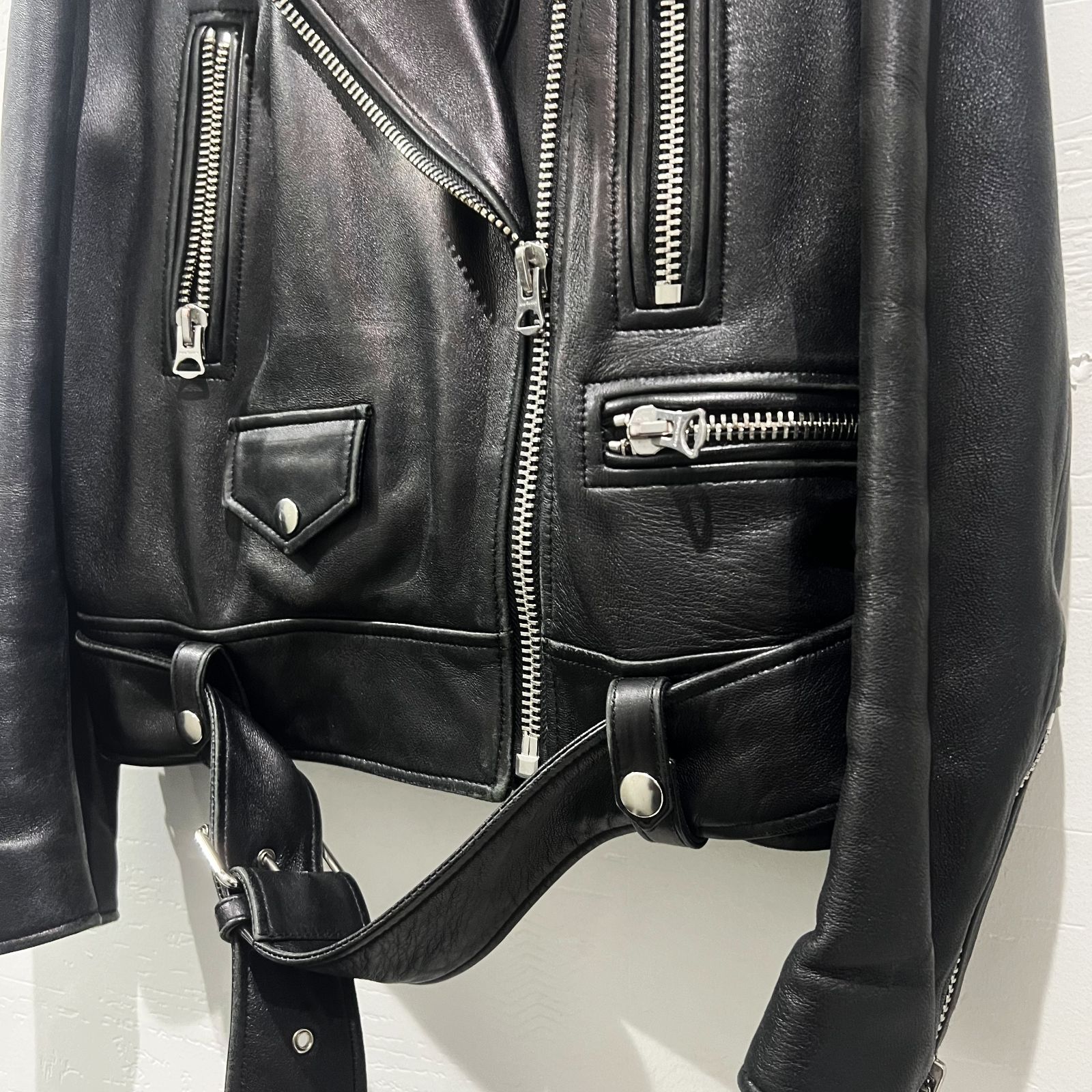 Acne Studios アクネ　レザージャケット34サイズ アクネストゥディオズ ACNE STUDIOS MERLYN サイズ:34 ダブル