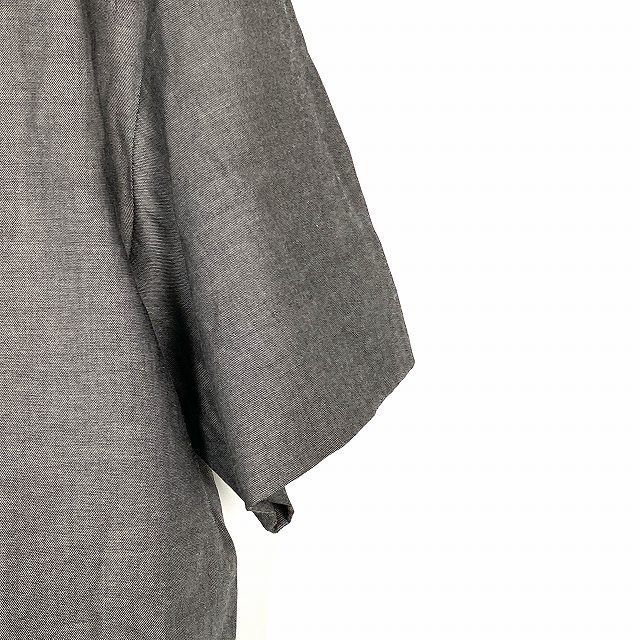 セタイチロウ seta ichiro ワンピース 半袖 ひざ丈 灰色 グレー 38 M