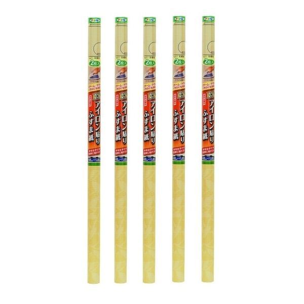 アサヒペン ＥＸアイロン貼りふすま紙 ２枚入り Ｎｏ．２１１蔦模様 5本セット