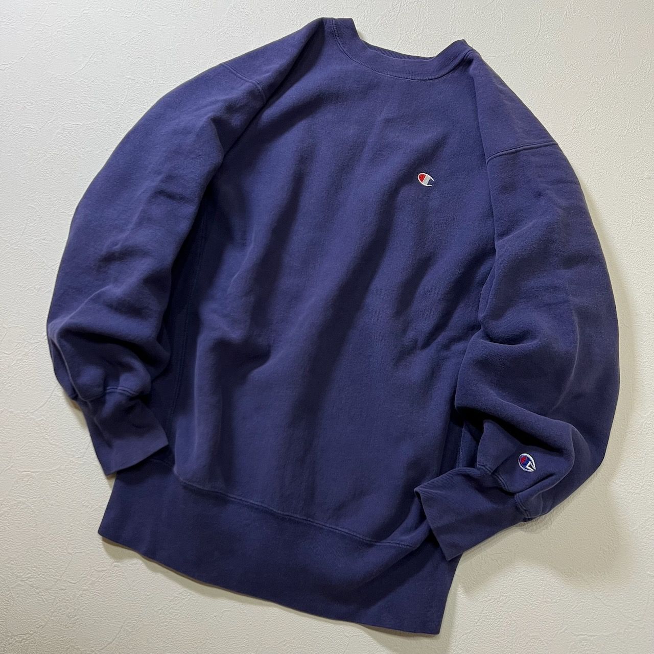 90s USA champion REVERSE WEAVE 目有り 無地 スウェット トレーナー 