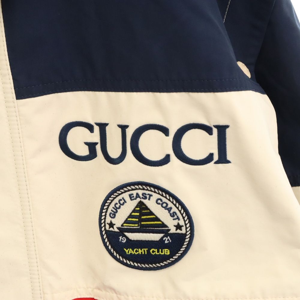 GUCCI (グッチ) 23SS Cotton blend jacket フロント刺繍ロゴ