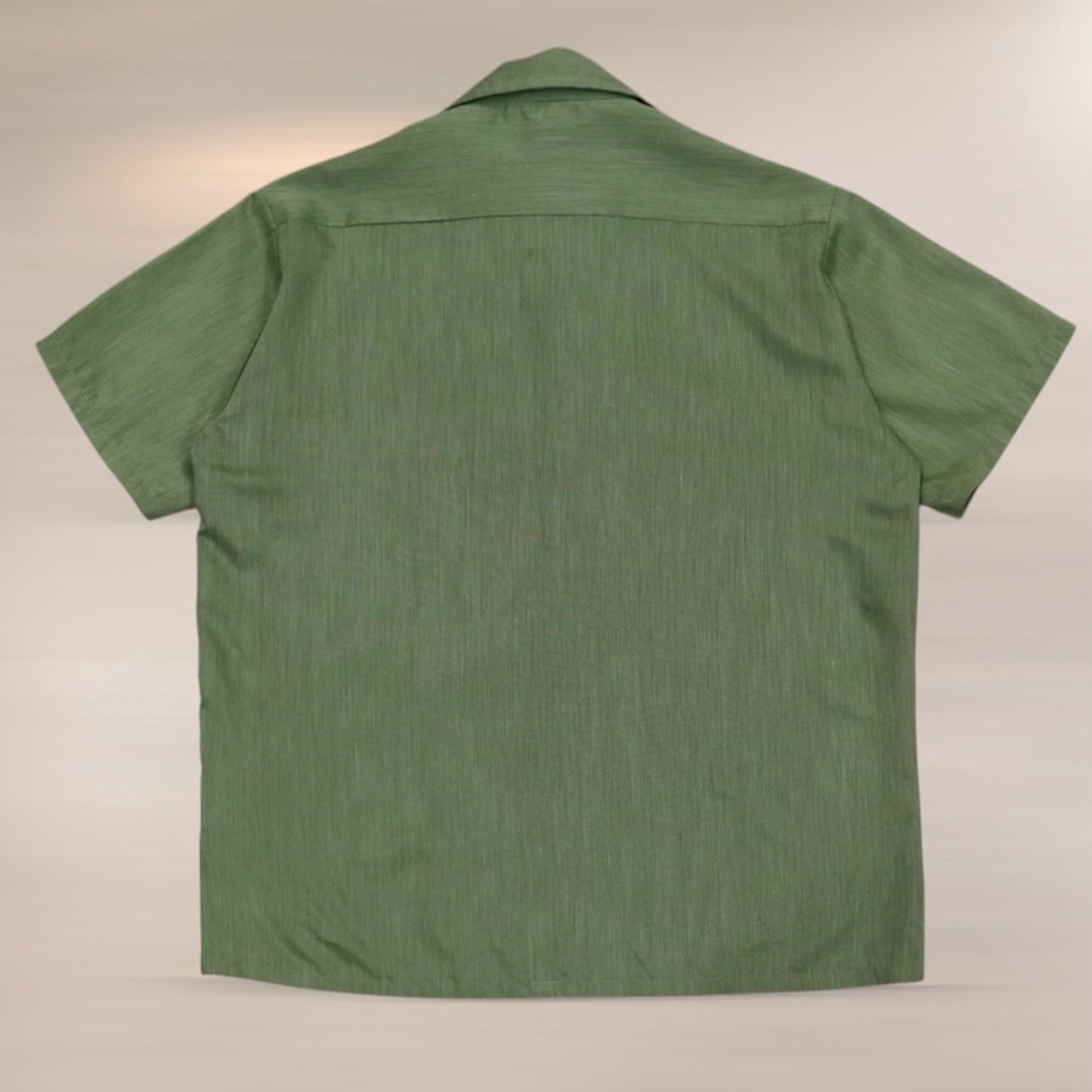 60s towncraft コットンポリ 開襟シャツ　L 60s Towncraft Cotton L/S Shirt 60年代 タウンクラフト
