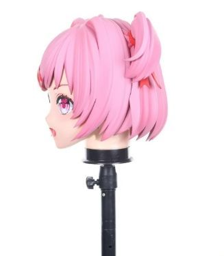 即納 全頭マスク カツラ付き ロック付き コスプレ 着ぐるみ kigurumi 即納 全頭マスク カツラ付き ロック付き ドール ヘッドロリータ
