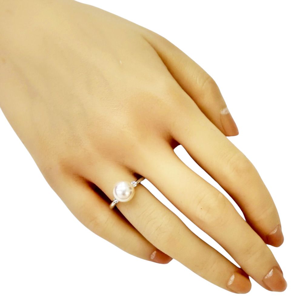 タサキ リング 指輪 12号 Pt900プラチナ ダイヤモンド レディース TASAKI タサキ