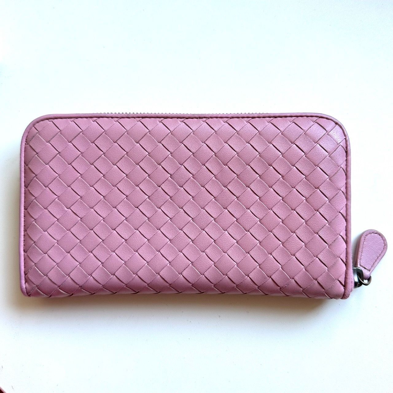 BOTTEGA VENETA ボッテガヴェネタ イントレチャート 長財布 ピンク ◉ボッテガヴェネタ◉ ピンク / レザー / イントレチャート / 長財布