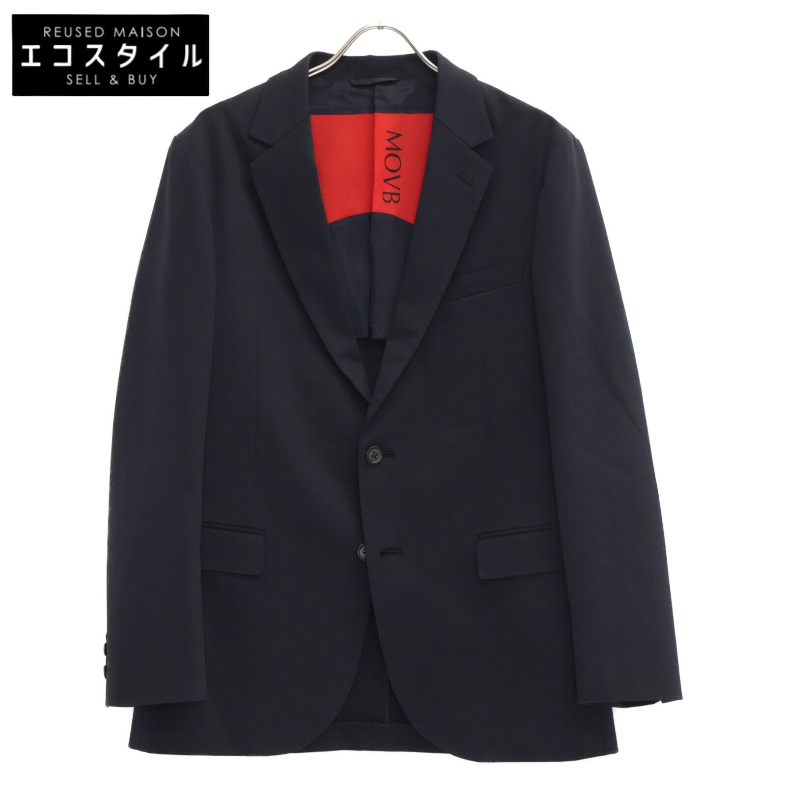 MOVB モーヴ ﾈｲﾋﾞｰ ｼﾝｸﾞﾙ2Bﾉｯﾁﾄﾞ・ﾄﾗﾍﾞﾙｼﾞｬｹｯﾄ 48 - メルカリ 