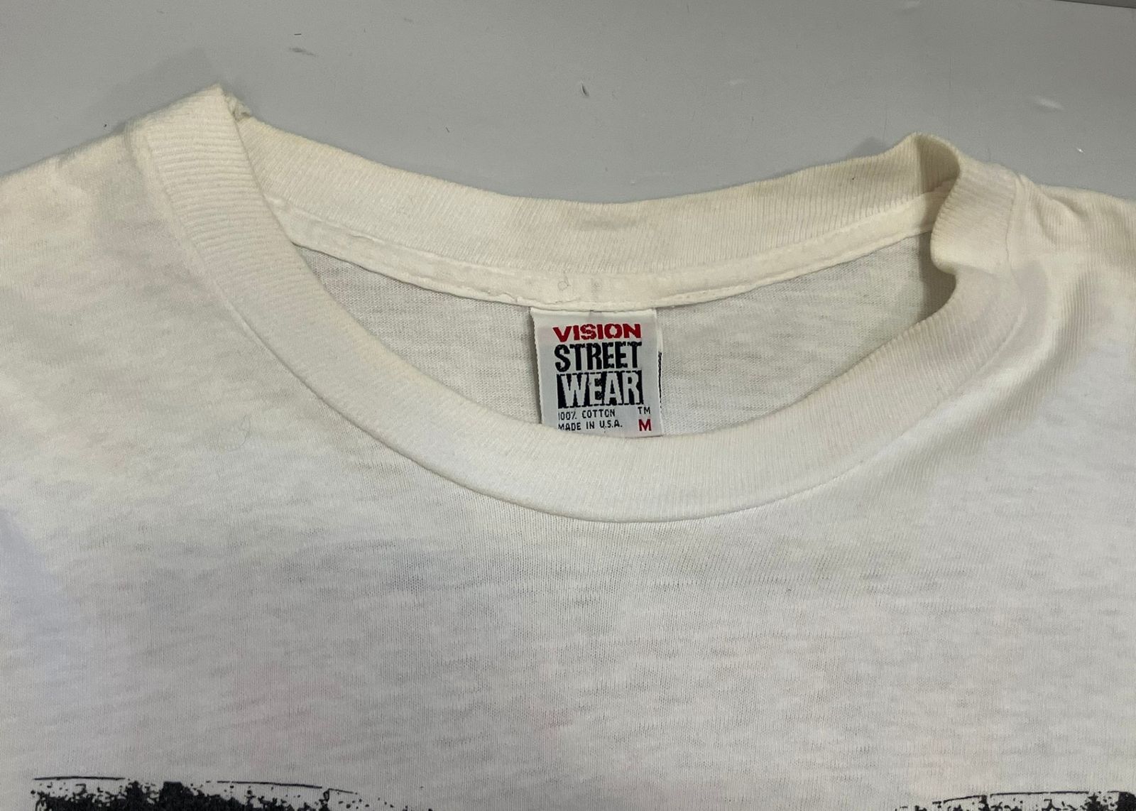 美ユーズド 80年代 VISION STREET WEAR ビジョン ストリート ウエアー Tシャツ MADE IN USA ヴィジョン ストリート ウェア VISION STREET WEAR ©1987 80s