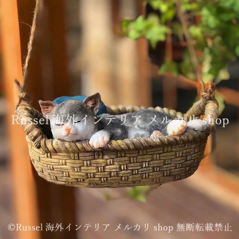 ガーデンインテリア ガーデンオーナメント 猫 園芸用品 ガーデン