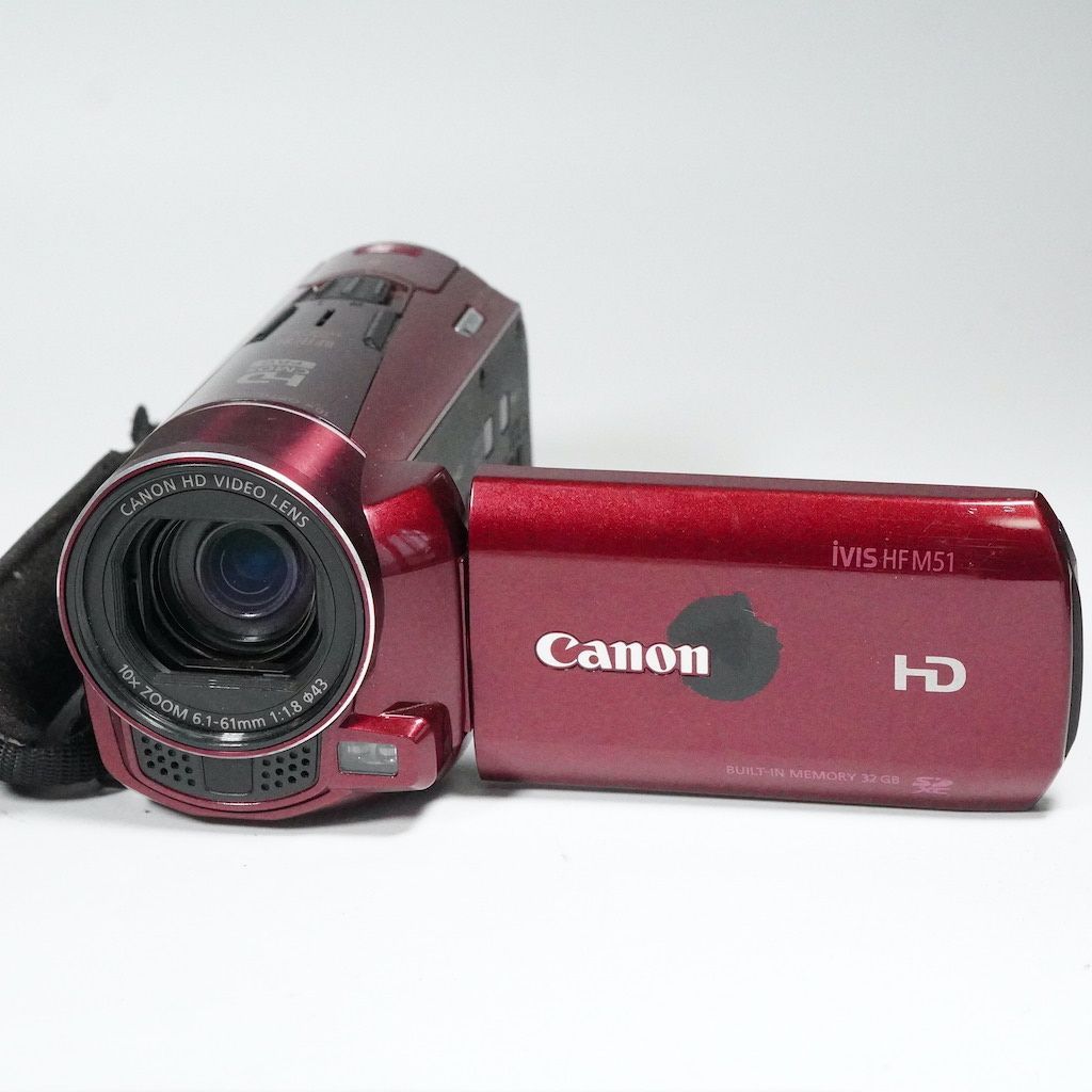 Canon キヤノン iVIS HF M51 レッド 動作OK 返金保証 /1959 - メルカリ