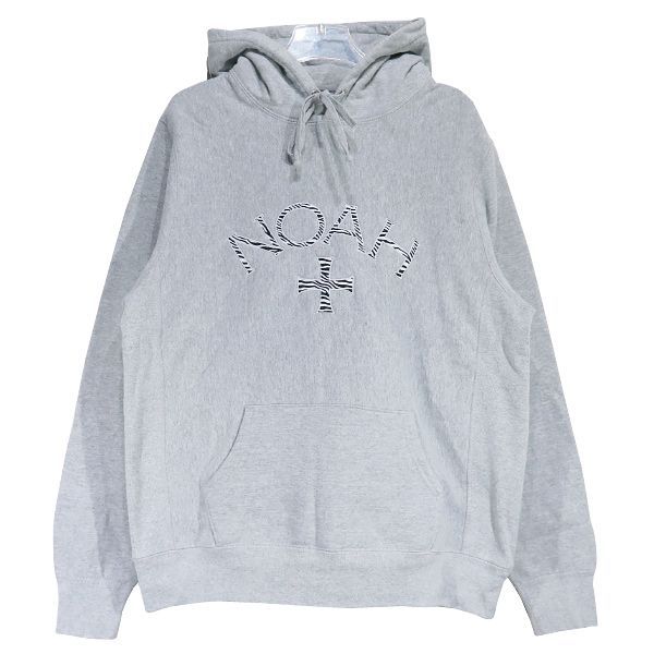 NOAH パーカー ゼブラロゴ ノア NOAH パーカー グレー Lサイズ NOAH