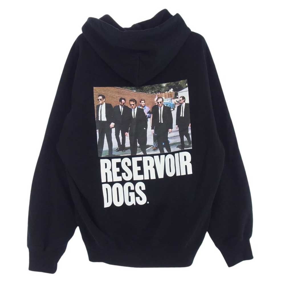 WACKO MARIA ワコマリア 24SS RESERVOIR DOGS MIDDLE WEIGHT PULLOVER HOODED SWEAT SHIRT レザボアドッグス タランティーノ 刺繍ロゴ フーディー スウェット パーカー ブラック系 L【中古】