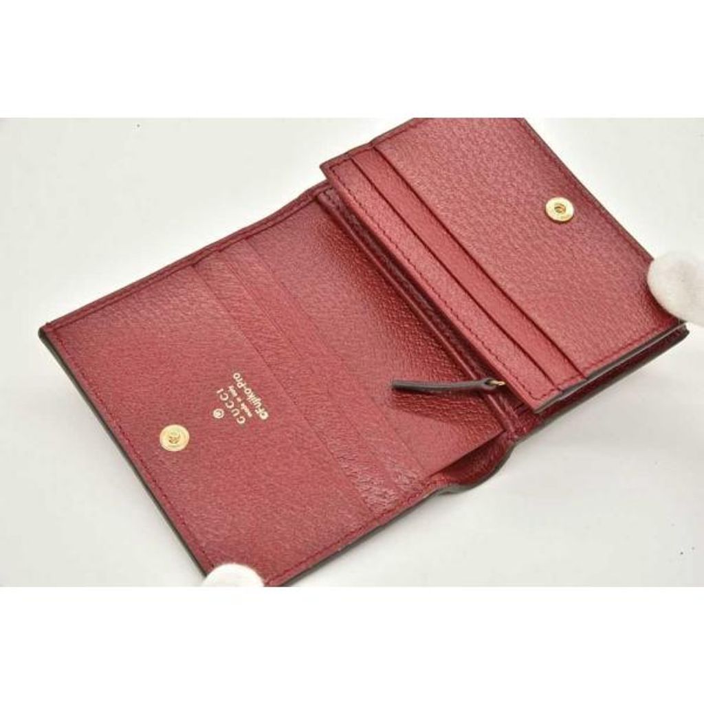 グッチ GUCCI 二つ折り財布 GGスプリーム ドラえもん 647788 GUCCI 【美品】グッチ ドラえもんコラボ コンパクト ウォレット