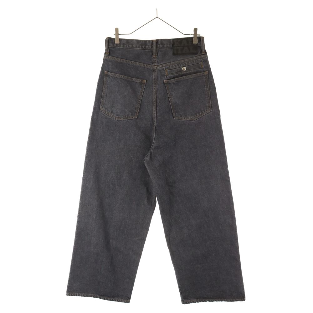 KAPITAL 14ozブラック×キナリデニム　ポートバギーパンツ KAPITAL キャピタル 14ozブラック×キナリデニム ポートバギーパンツ