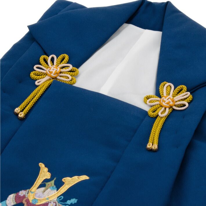  七五三 3歳 三歳 被布コート 男の子 紺 兜 小槌 丁子 3390-00027 和小物 着物 浴衣 和小物